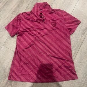 Nike Pink Dri-Fit Polo Shirt